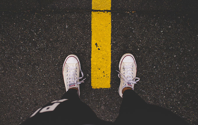 Converse Insoles on Road