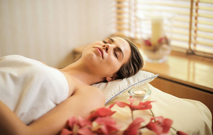 Woman at the spa