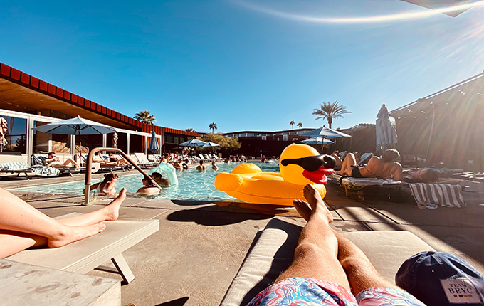 Poolside View