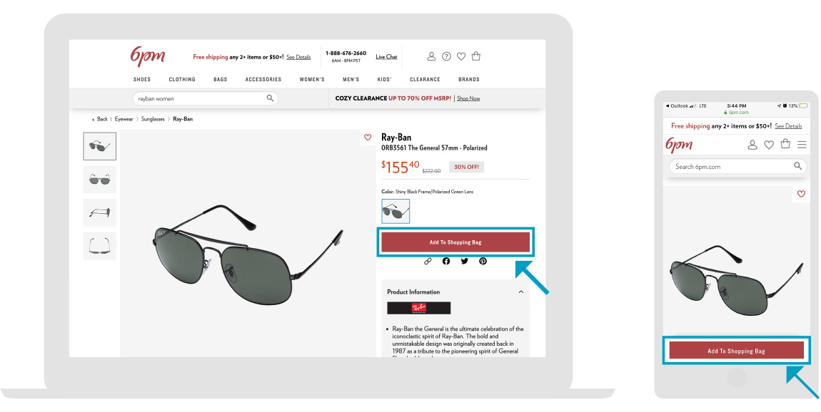 Bild der 6pm-Webseite