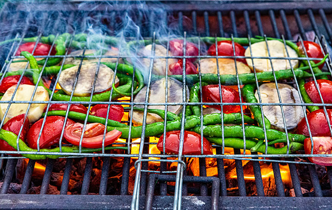 Gemüse auf dem Grill