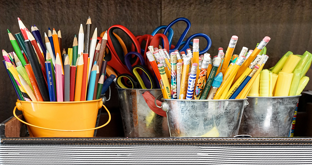 Einkaufen zum Schulanfang für die Kinder