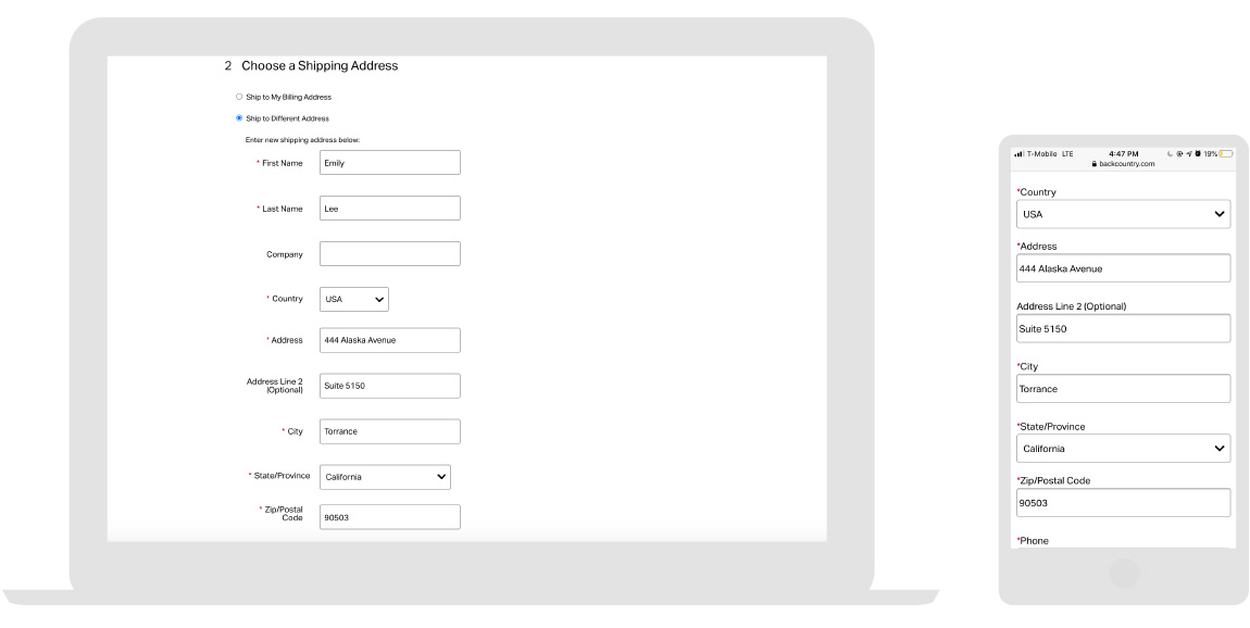 Backcountry - Store Page - Step 3