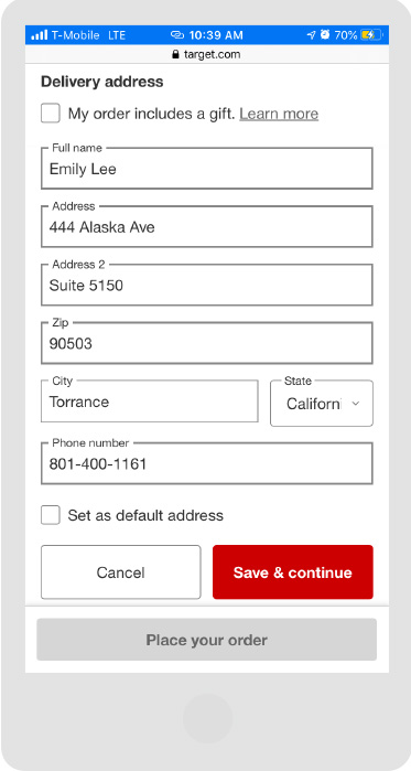 Target - Stores Page - Step 3 - Mobile