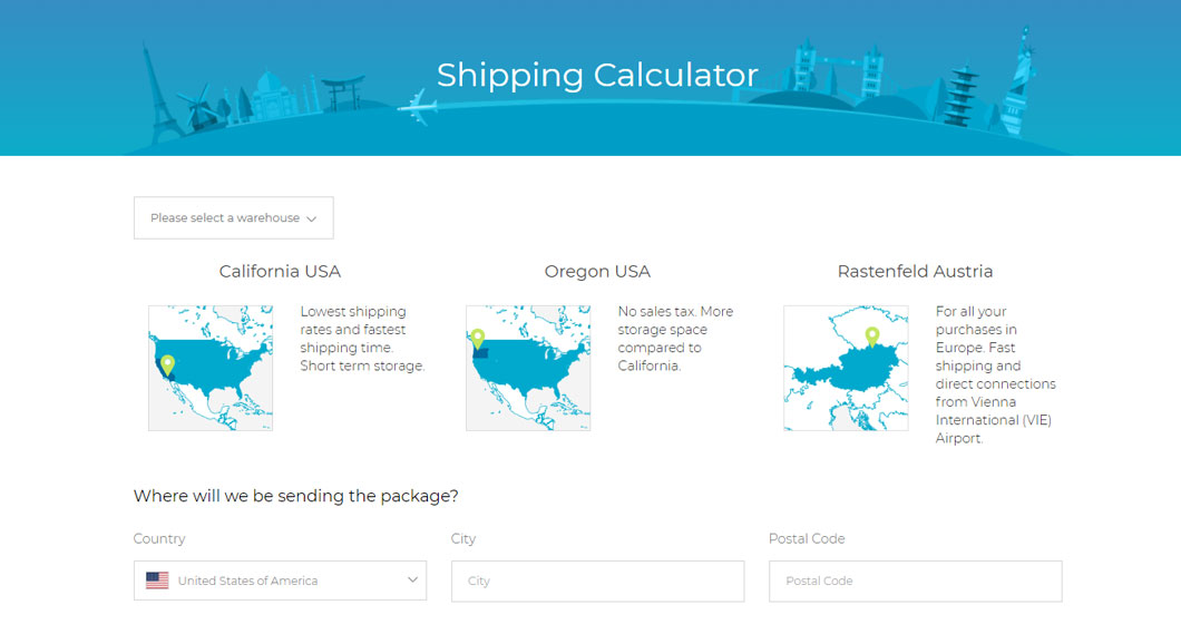 Shipito International Shipping Calculator
