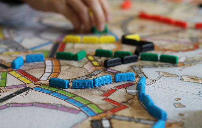 Tablero de juego Ticket to Ride