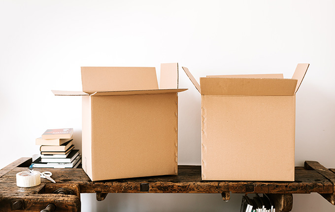 Caja de preparación para envío