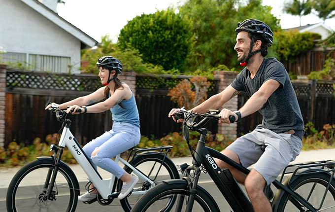 Couple on a Bike Ride