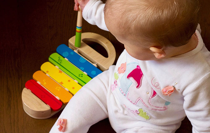 Baby with Xylophone