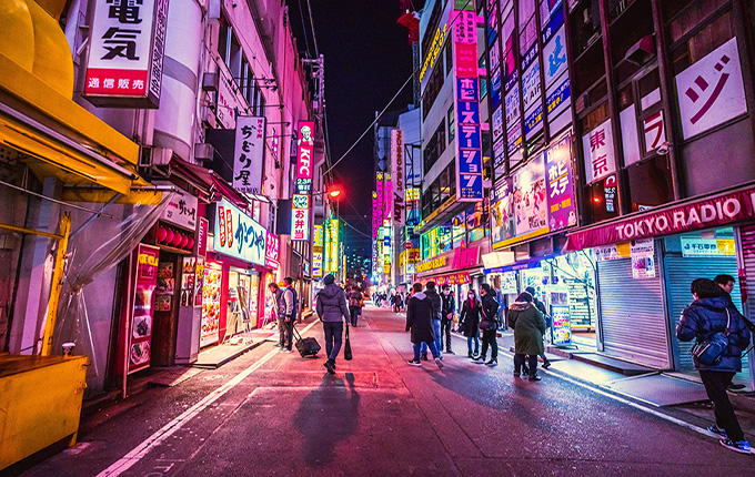 日本の店頭