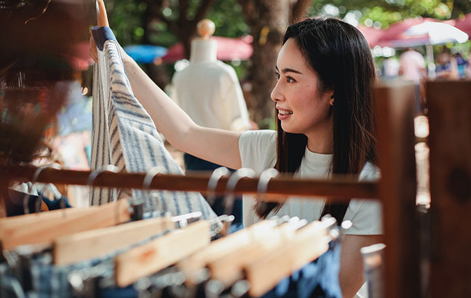 Woman shopping