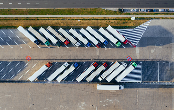 Caminhões de transporte