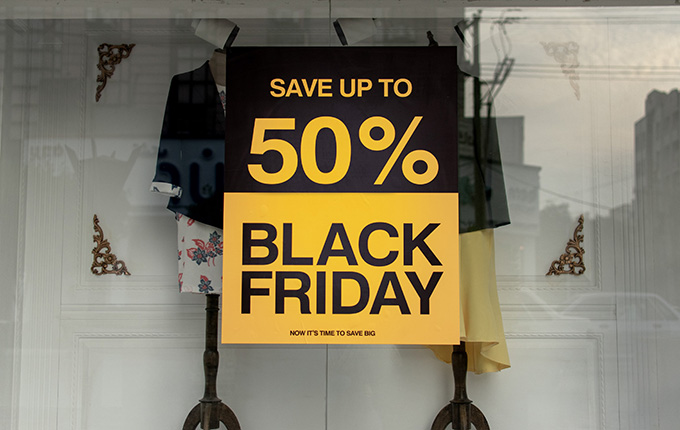 Black Friday Window Sign