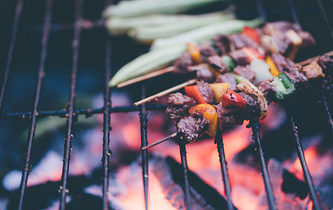 Skewers on the Grill